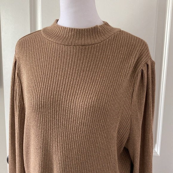 LOFT XL metallic sweater gold - Picture 3 of 10